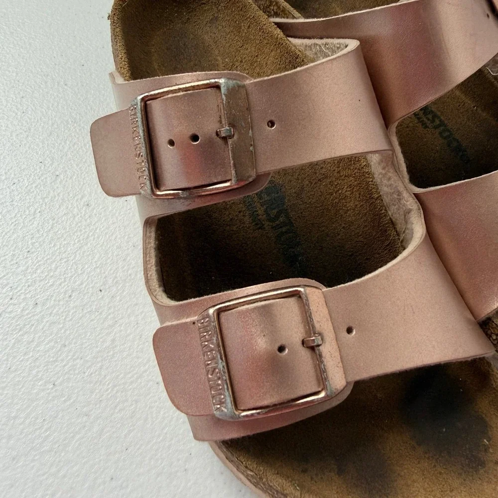 Rose Gold Birkenstocks Toddler Girl's 31